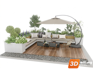 Outdoor Sofa Skp Files